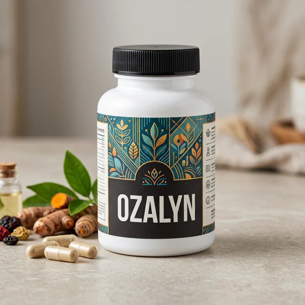 Ozalyn pot plantaardig voedingssupplement donkerpaars gouden dop